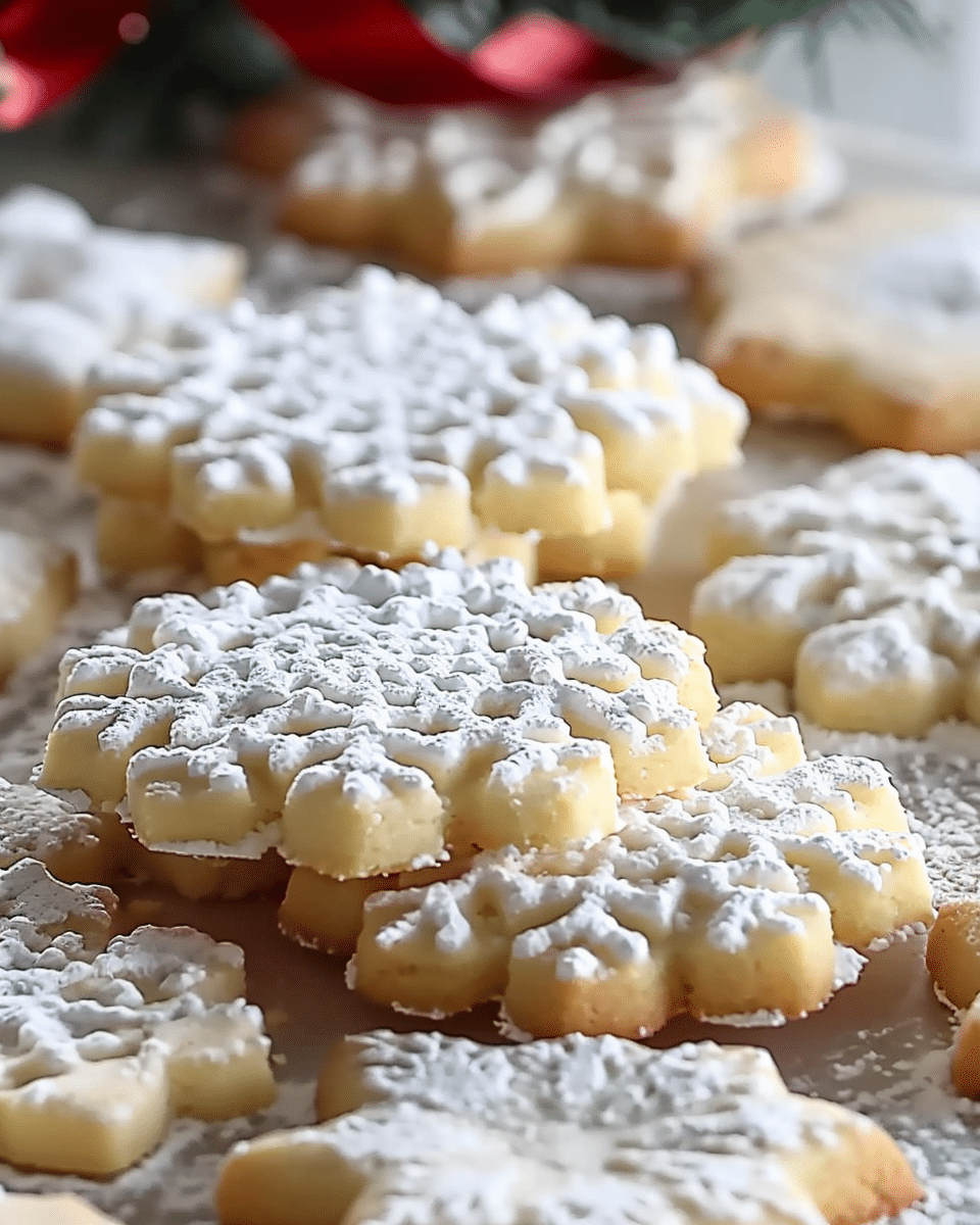 Condensed Milk Snow Cookies