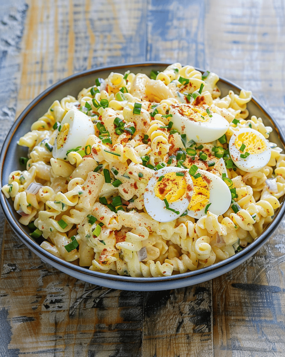 Deviled Egg Pasta Salad