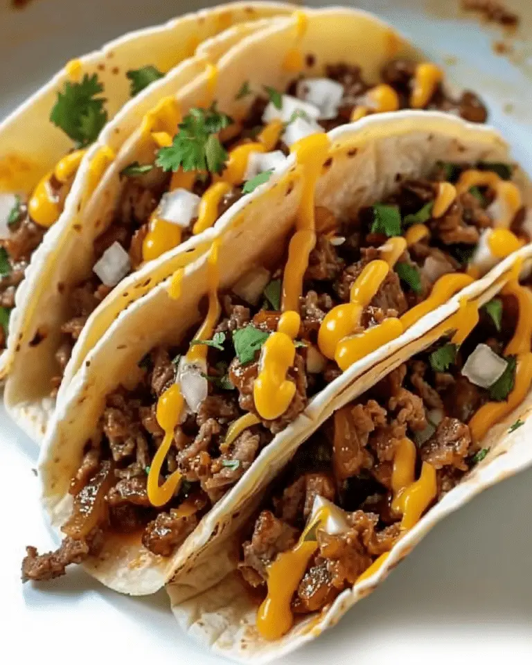 Garlic Butter Honey BBQ Beef Tacos