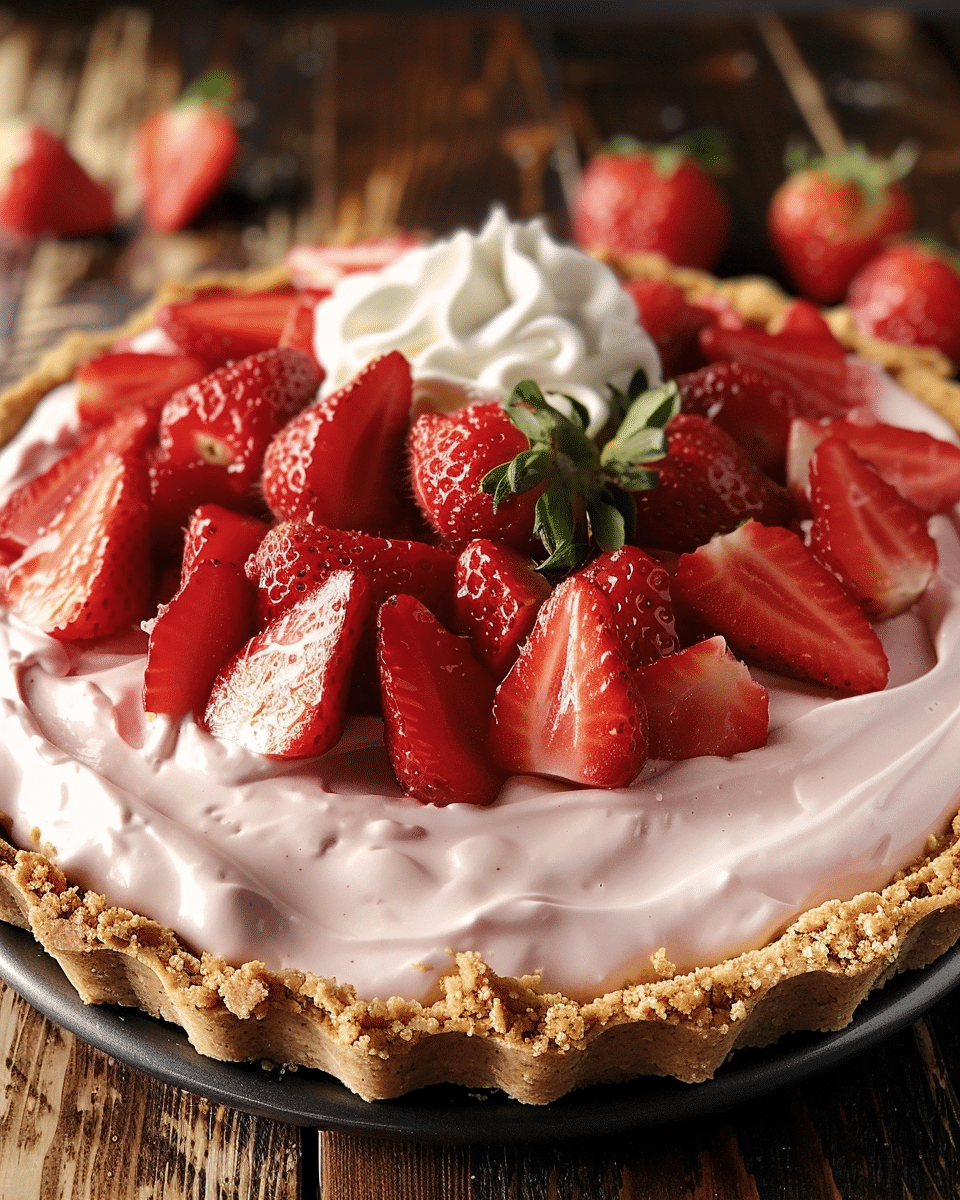 Strawberry Icebox Pie