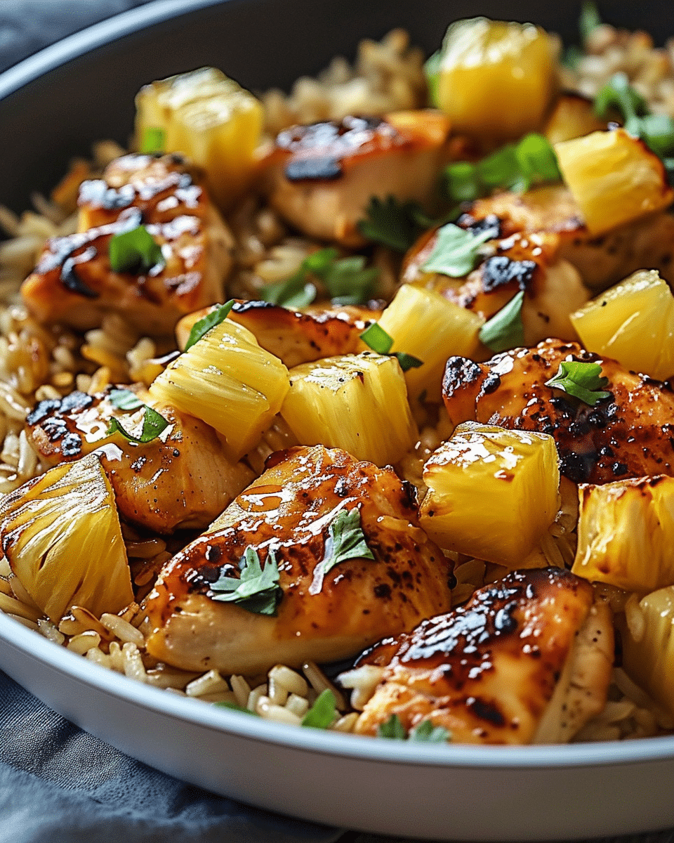 Tropical Pineapple Chicken & Rice Delight