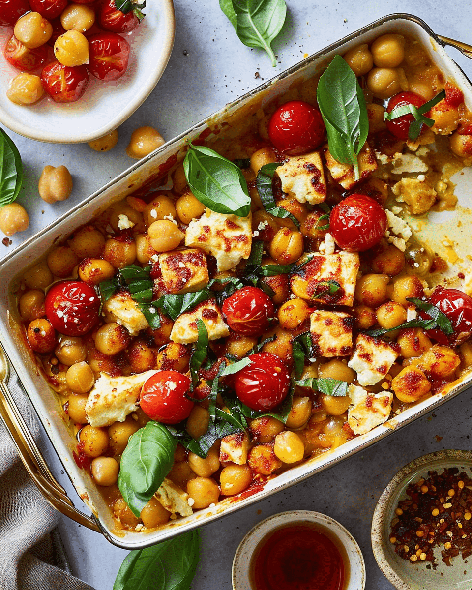 Baked Feta Chickpeas