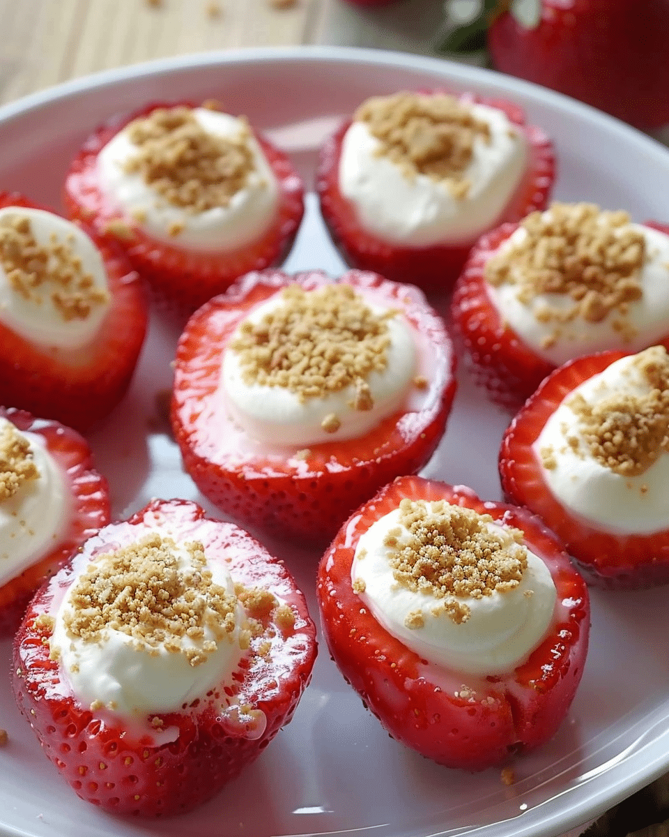 Cheesecake Deviled Strawberries