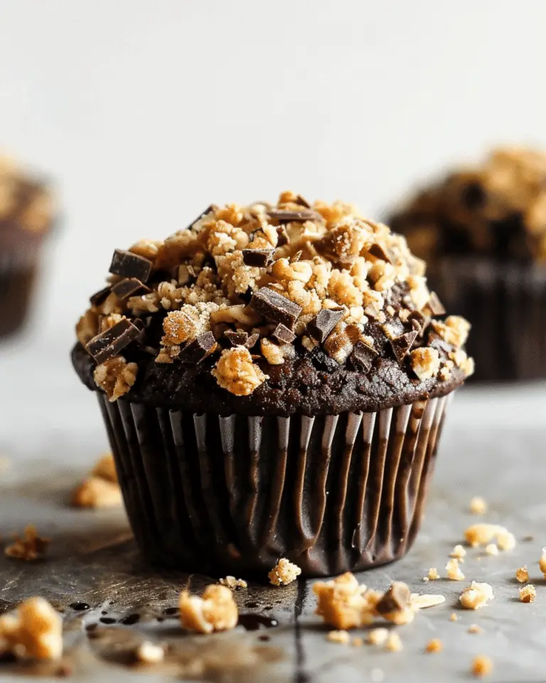 Chocolate Coffee Toffee Crunch Muffins