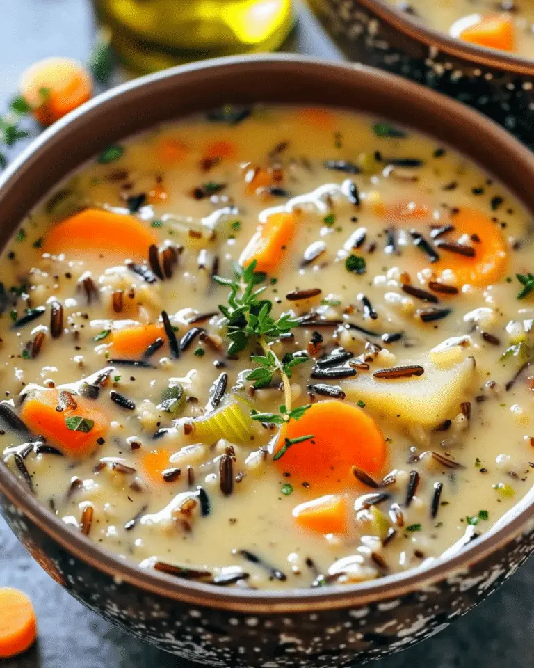 Cozy Autumn Wild Rice Soup