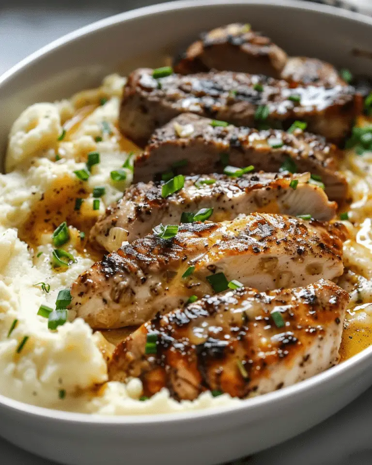 Garlic Parmesan Chicken & Steak Bake with Cheesy Loaded Mashed Potatoes