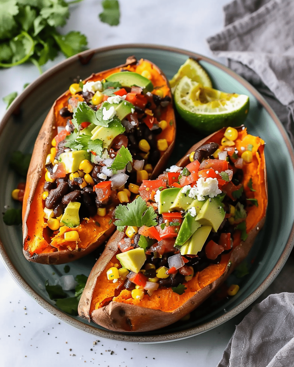 Mexican Stuffed Sweet Potatoes