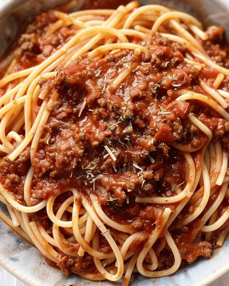 Old-Fashioned Spaghetti