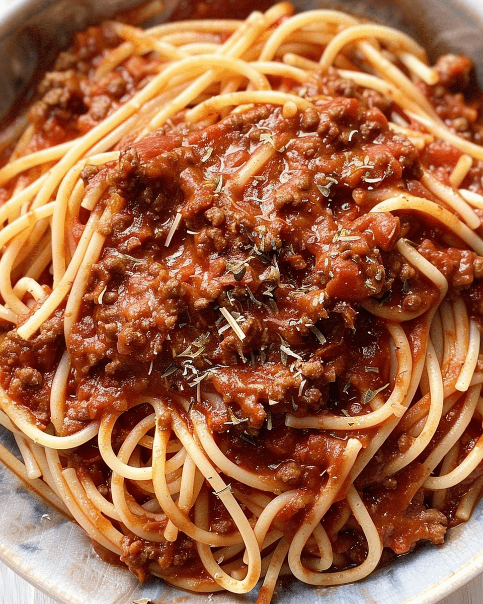 Old-Fashioned Spaghetti