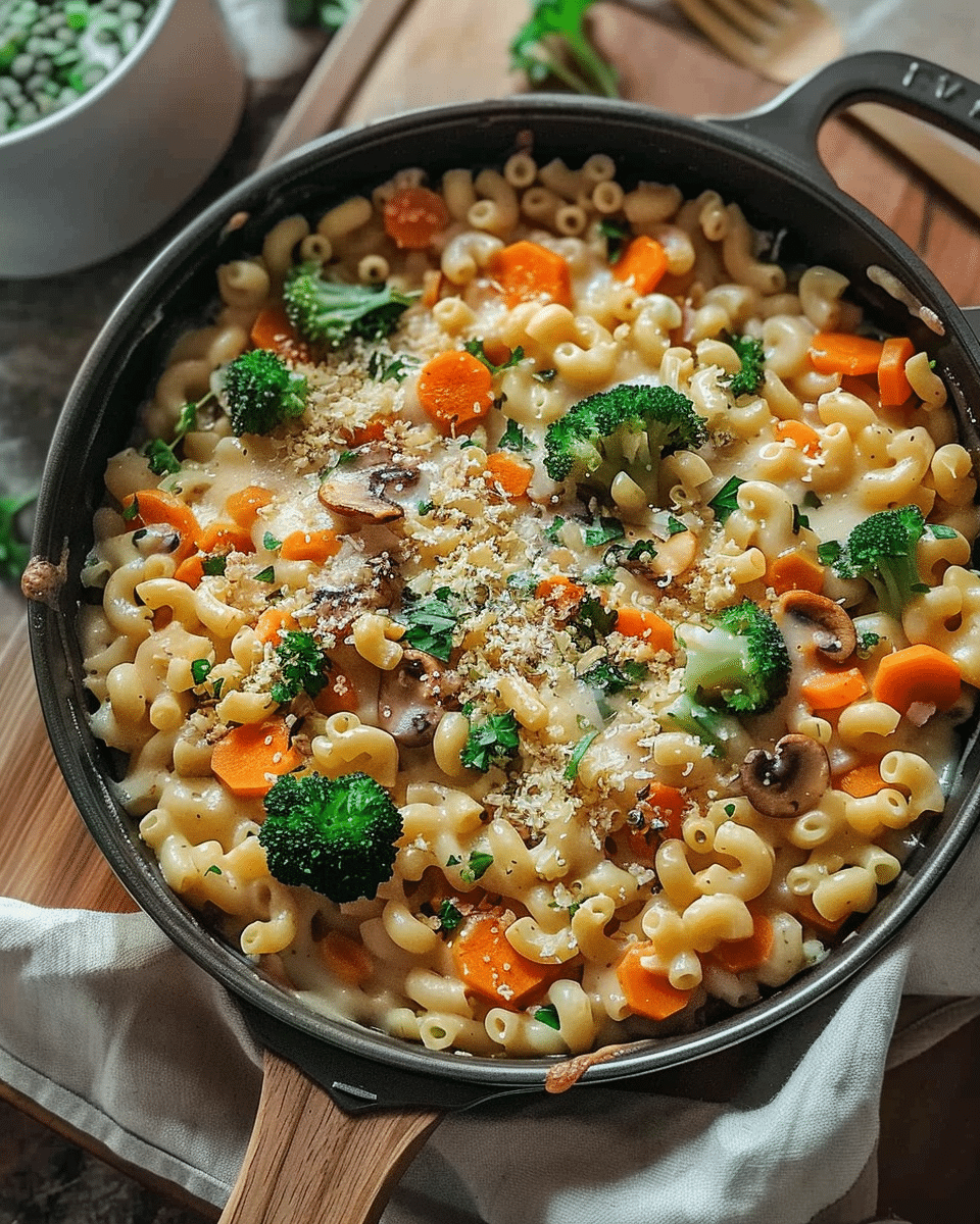 One Pot Veggie Mac and Cheese (Quick & Creamy)