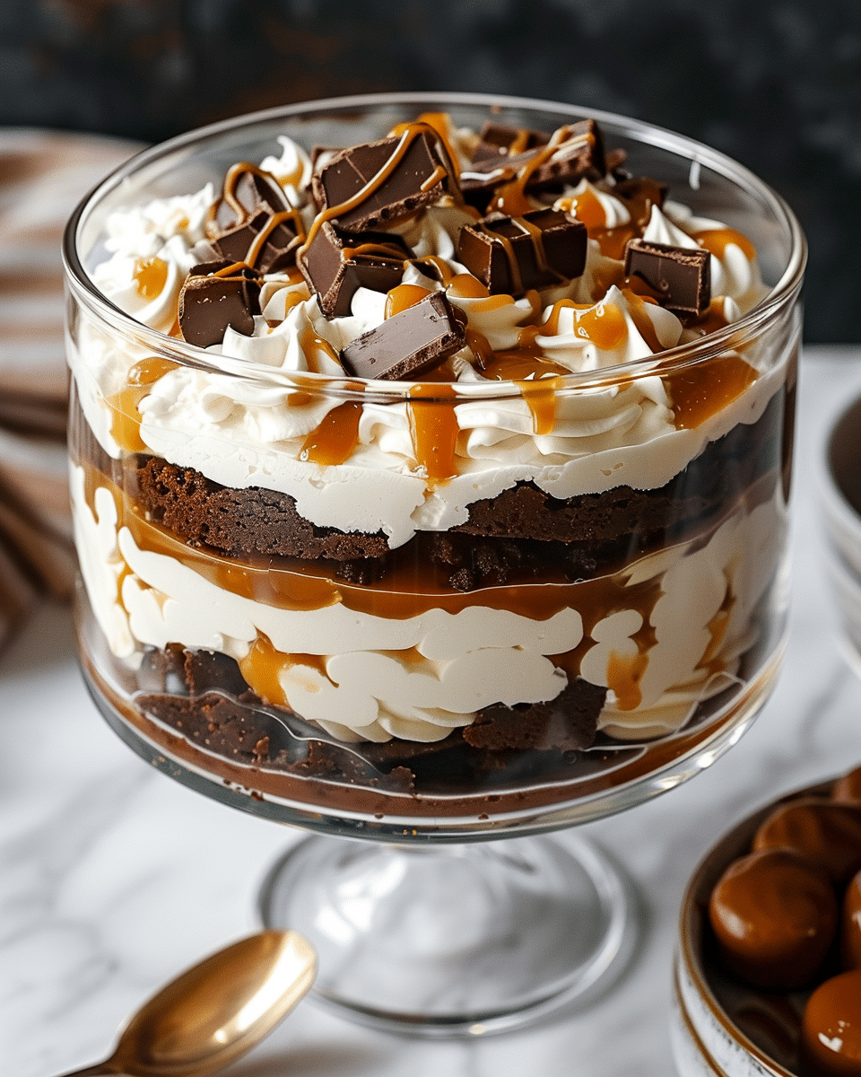 Salted Caramel Brownie Cheesecake Trifle