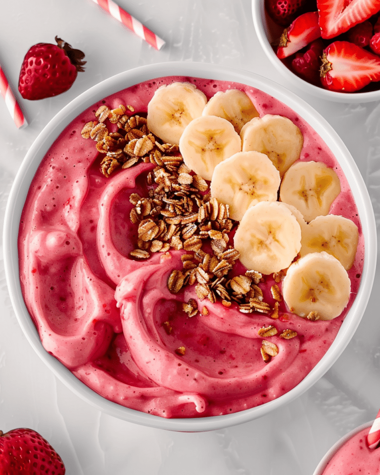 Strawberry Banana Smoothie Bowl