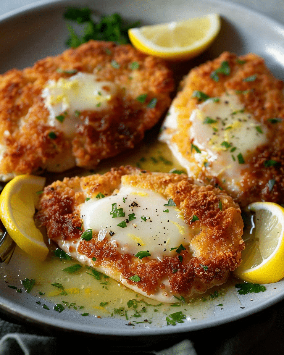 Zesty Lemon Pecorino Crispy Chicken