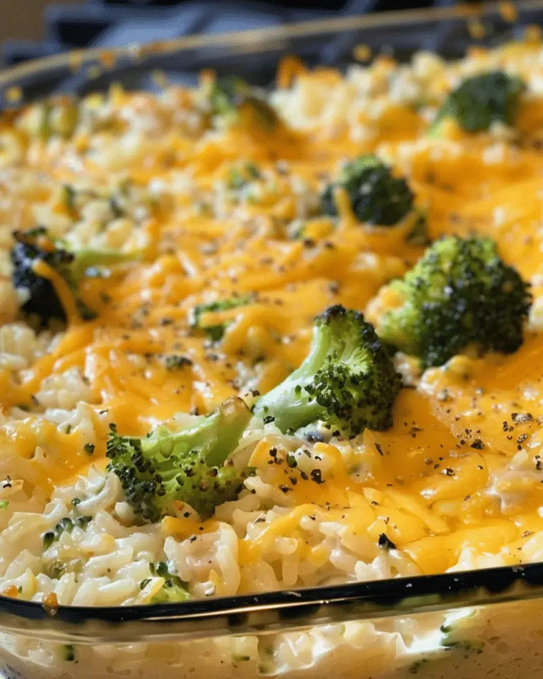 Cheesy Broccoli Rice Casserole