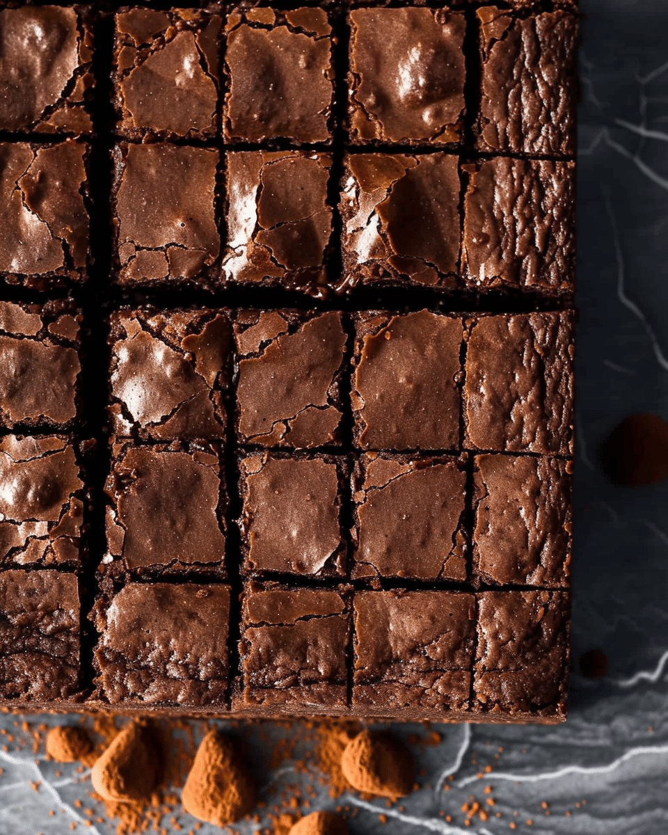 Easy One Bowl Fudgy Cocoa Brownies