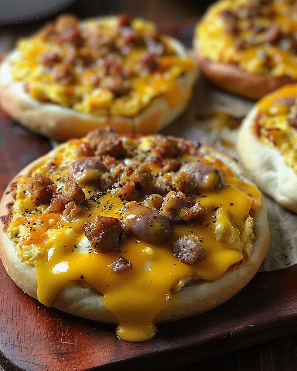 English Muffin Breakfast Pizza