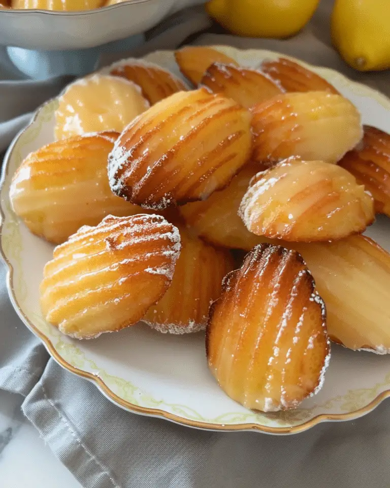 Lemon Glazed Madeleines