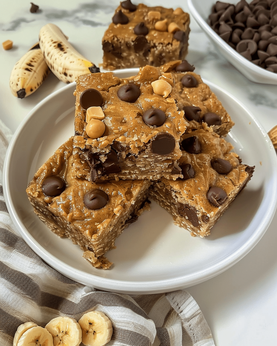 Peanut Butter Banana Bars