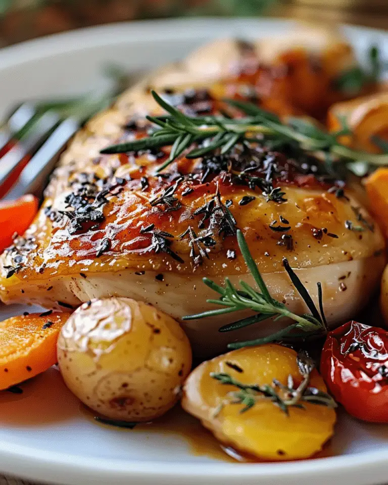 Roasted Chicken with Herb Vegetables