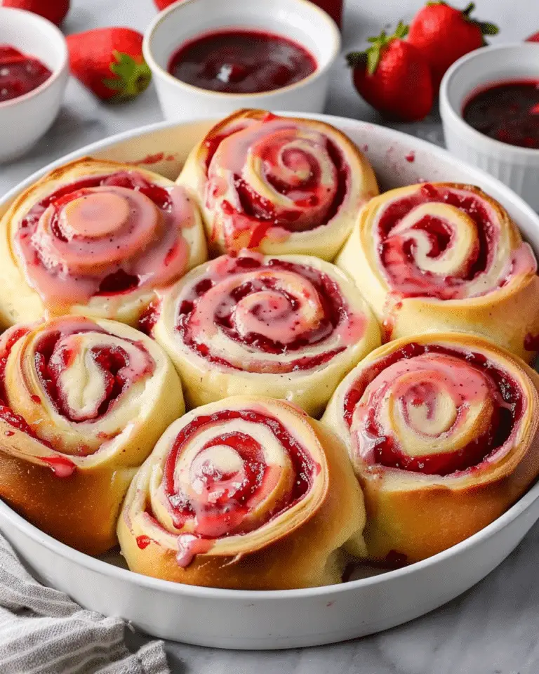 Strawberry Cheesecake Sweet Rolls